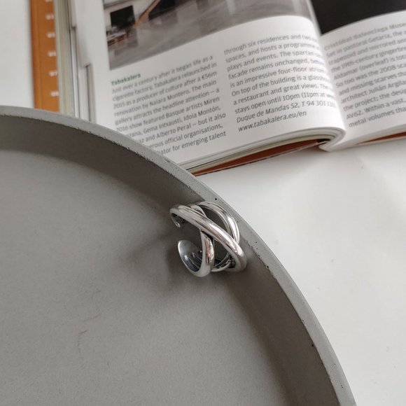 *NEW Gold/Sterling Silver Cross Adjustable Ring - Picture 8 of 11